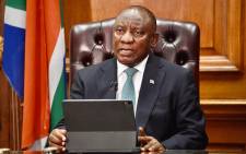 President Cyril Ramaphosa addressed the nation on 1 February 2021 on government's latest efforts to fight the COVID-19 pandemic. Picture: GCIS.
