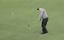 Charley Hoffman of the United States plays a shot during the first round of the 2017 Masters Tournament at Augusta National Golf Club on 6 April, 2017 in Augusta, Georgia. AFP.