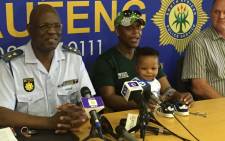 A police briefing on the recovery of 14-month-old Siya Mlambo who was snatched from his family's home in Protea Glen during a robbery. Picture: EWN.