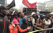 Imizamo Yethu residents protested against the City of Cape Town's super-blocking plans and called for access to electricity, water and sanitation, on 15 August 2017. Picture: Lauren Isaacs/EWN