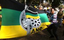 FILE: ANC memebers bear the party's flat at a gathering at Zoo Lake last year. Picture: Taurai Maduna/EWN