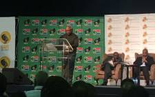 Sipho Pityana delivers the keynote address at the Future of SA conference. Picture: Masa Kekana/EWN