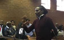 FILE: Kwaito star Sipho Ndlovu, also known as 'Brickz', in the Roodepoort Magistrates Court.  Picture: Kgomotso Modise/EWN.