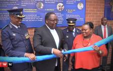 Police Minister Nkosinathi Nhleko officially opening the Yeoville police station. Picture: Kgothatso Mogale/EWN