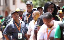 ANC delegates queue in at the party's elective conference in Mangaung on 19 December 2012, to vote in new members into the party's NEC. Picture: Taurai Maduna/EWN.