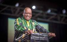Pres Jacob Zuma makes his address at the final plenary on 5 July 2017. Picture: Thomas Holder/EWN