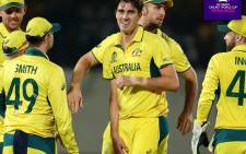 Five-time champions Australia edged out gallant New Zealand by just five runs in the highest-scoring World Cup game in history on 28 October 2023. Picture: X/@cricketworldcup