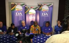 Newly elected DA Eastern Cape leader Nqaba Bhanga speaks to the media. Picture: Twitter @Our_DA. 