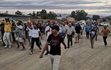 Calvinia residents march against drugs on 19 January 2020. Picture: Supplied