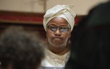 Former SAA board chairperson Dudu Myeni testifying in her delinquency case at the High Court in Pretoria on 20 February 2020. Picture: Sethembiso Zulu/Eyewitness News.