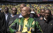FILE: President Jacob Zuma arrives at an ANC rally. Picture: Reinart Toerien/EWN