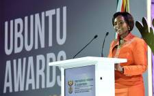 Minister of International Relations Maite Nkoana-Mashabane at the 2017 Ubuntu Awards. Picture: @DIRCO_ZA/Twitter