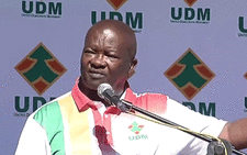 UDM leader Bantu Holomisa at the party's final rally on 4 May 2019. Picture: YouTube screengrab.