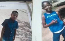 Onalenna Molehabangwe and Gontse Cholo, both 10-years-old, were allegedly kidnapped on the evening of Tuesday 5 March 2019 while playing at a park in Montshiwa Location, North West. Picture: @SAPoliceService/Twitter 








