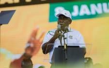 ANC President Cyril Ramaphosa delivers January 8 statement at the Tafel-Lager Park Stadium in Kimberley, on Saturday 11 January 2020. Picture: Sethembiso Zulu/EWN
