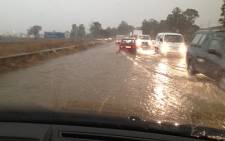 File picture: Heavy rains affect roads. Picture: iWitness
