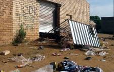 FILE: A business which was looted in Soweto on 21 January 2015. Picture: Gia Nicolaides/EWN