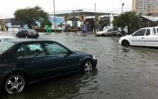 Goodwood roads flooded on 28 August 2013. Picture: Renee de Villiers/EWN