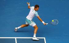 Tomas Berdych of the Czech Republic in action during the Australian Open on 27 January 2015. Picture: Official Australian Open FB page.