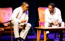 Josias Dos Moleele and Anele Nene in the play Bloke and His American Bantu. Picture: Supplied.