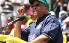 African National Congress (ANC) president Jacob Zuma addresses his supporters at an election campaign rally at Jabulani Amphitheatre in Soweto on 2 November 2008. Picture: Taurai Maduna/Eyewitness News