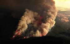 Northern California People are fleeing from their homes as two massive wildfires burn out of control. Picture: Screengrab/CNN