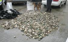 FILE: A man has been arrested after he was caught with more than a dozen bags of abalone in his vehicle near Strand. Picture: Supplied.