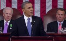 US President Barrack Obama giving his fourth state of the union address. Picture: CNN