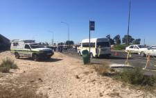 Police on the scene of a shooting in which four people were killed in Kuils River on Monday 14 March 2016. Picture: Monique Mortlock/EWN