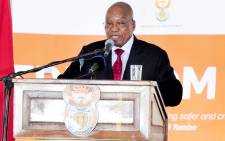 President Jacob Zuma delivers the keynote address at Freedom Day celebrations at Manguzi in KwaZulu-Natal on 27 April 2017. Picture: GCIS.