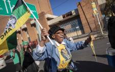 ANC supporters arrive at Ellis Park Stadium for the ANC Siyanqoba Rally in buses. Picture: Thomas Holder/EWN.