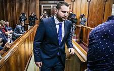 FILE: Christopher Panayiotou in the dock at Port Elizabeth High Court during the trial of the murder of his late wife, Jayde Panayiotou. Picture: Anthony Molyneaux/EWN.
