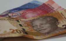 FILE: At 1455 GMT the rand was trading 1,36 percent weaker at 12,1860 to the dollar, its weakest since 24 April. Picture: Christa Eybers/EWN