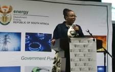 Energy Minister Mmamoloko Kubayi. Picture: @Energy_ZA/Twitter