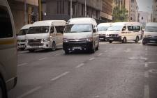 Taxi associations bring the Johannseburg CBD to standstill over travel route. Picture: Kgothatso Mogale/EWN
