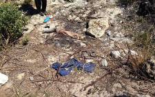 The scene where a nine-year-old Delft girl was raped, set alight and left for dead. Picture: Carmel Loggenberg/EWN.
