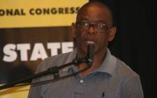 Premier of the Free State Ace Magashule addresses the ANC provincial general council on 28 November 2017. Picture: Twitter/@ANCFS.