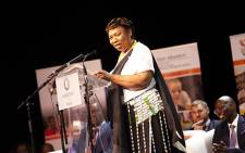 Minister of Basic Education Angie Motshekga announces the national matric results for 2018. Picture: Kayleen Morgan/EWN