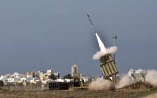 FILE: An Israeli missile is launched from the Iron Dome defence missile system. Picture: AFP