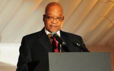 FILE: President Jacob Zuma addressed mourners at Martha’s funeral in Pretoria on Saturday. Picture:GCIS