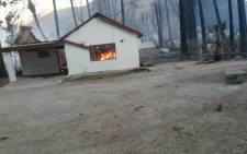 A house gutted by fire in Wupperthal. Picture: Supplied.