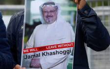 A poster with the image of Saudi journalist Jamal Khashoggi. Picture: Twitter