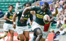 The Blitzboks in action at the London leg of the HSBC Sevens World Series on 26 May 2019. Picture: @Blitzboks/Twitter