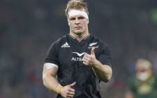New Zealand's flanker and captain Sam Cane gestures during the Rugby Championship international rugby match between South Africa and New Zealand at the Mbombela Stadium in Mbombela on 6 August 2022. Picture: PHILL MAGAKOE/AFP