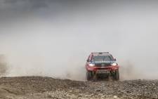 Nani Roma and Alex Haro during stage 10 of the Dakar Rally 2017. Picture: Toyota.