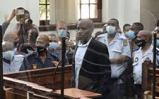 FILE: Zandile Mafe, the man accused of setting fire to Parliament, appeared in the Cape Town Magistrates Court on 11 January 2022. Picture: Kevin Brandt/Eyewitness News