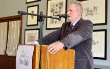 Trade and Industry Minister Rob Davies speaking at the Cape Town Press Club on 26 March 2019. Picture: @capepressclub/Twitter 