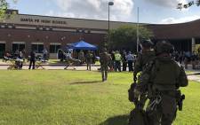 A shooting at Santa Fe High School in Texas has resulted in multiple fatalities. Picture: @HCSOTexas/Twitter.