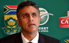 Proteas team manager Doctor Mohammed Moosajee speaks during a press conference in Cape Town on 11 July 2012 to pay tribute to Mark Boucher. Picture: Aletta Gardner/EWN