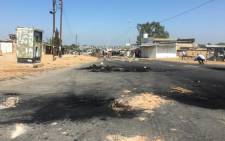 The Diepsloot Mall was stoned and several roads barricaded as residents protested against crime in the community. Picture: Edwin Ntshidi/EWN.